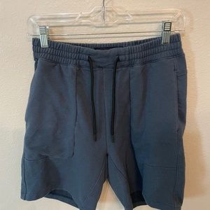 Abercrombie & Finch Navy Fleece Shorts